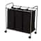 Household Essentials Rolling Triple Laundry Sorter